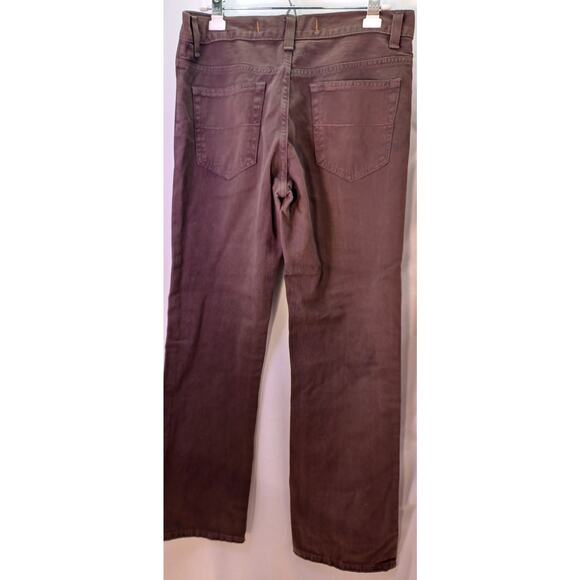 VTG Y2K Axist Men's Classic Brown Denim Jeans Size 32x30 Straight Fit - Picture 4 of 9